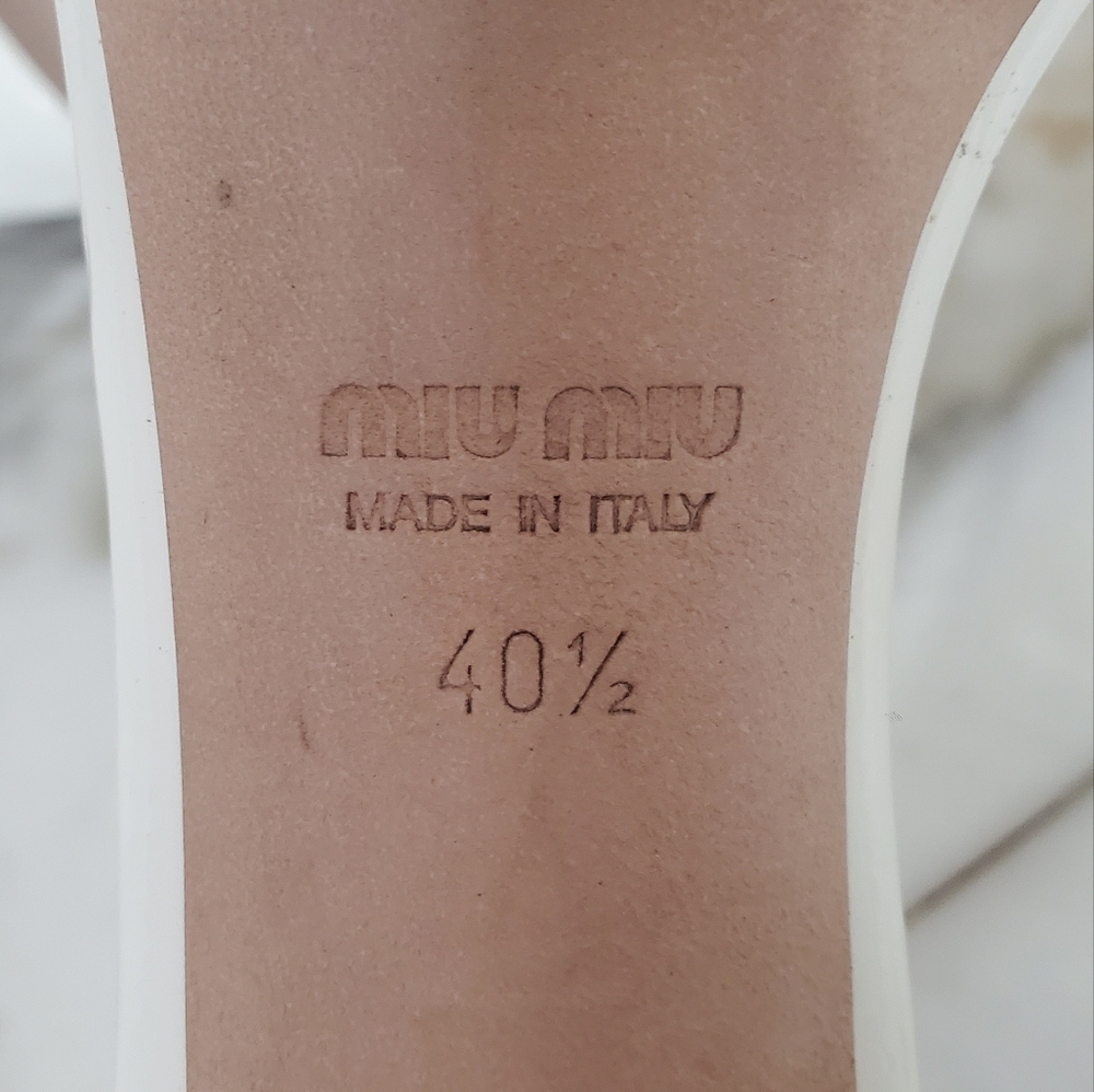 Miu Miu - 10.5 -Colorblock Pattern Patent Leather… - image 7